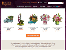 Tablet Screenshot of blossomboutiqueflorist.com